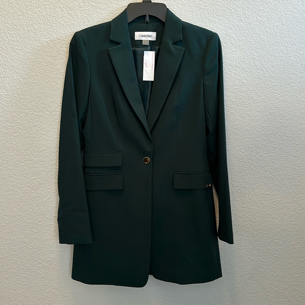 Calvin Klein extra long blazer.